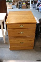 WOODEN FILE CABINET 24"X27"X30"