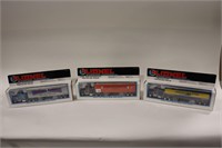 THREE LIONEL TRACTOR TRAILERS O GAGUE