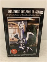 Inflatable 7 Ft Skeleton Dragon