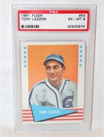 1961 Fleer Tony Lazzeri PSA 6 Graded