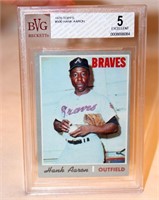 1970 Topps Hank Aaron Beckett 5 Graded Braves Card