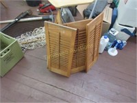 Four louvered cabinet doors