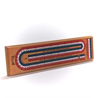 Bicycle Wooden Cribbage Board with 3-Track Colors