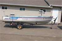 Alumacraft 14' alum. fishing boat w/trailer