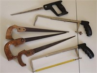 Keyhole and Hand Saws- Vintage Tool Lot