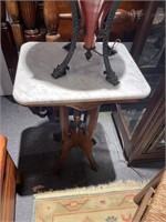 Antique marble top Victorian stand