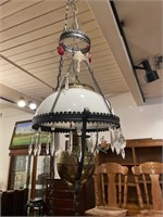 Antique oil chandelier