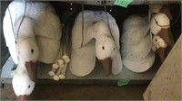 24 assorted duck decoys some rigged