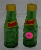 VTG SET OF GLASS SQUIRT S/P SHAKERS