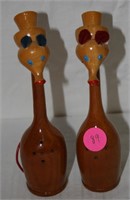 VTG SET OF WOOD MOUSE S/P SHAKERS