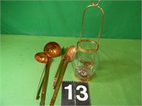 Candle Lantern & Serving Utensils