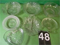 Box Of  Vintage Glass Ware