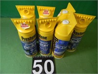 7 Cans Of Prestone De-Icer