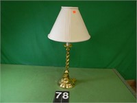 Gold Swirl Lamp 25" T