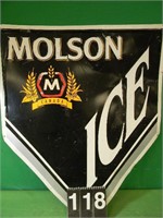 Molson Ice Canada Sign 30" T X 25" W