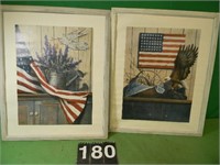 2 Flag Pictures 22' X 17"
