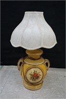 Plaster Table Lamp with Shade
