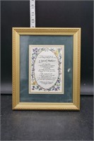 Special Mother Framed Quote & Artwork
