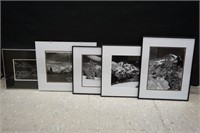 Group of 5 Framed Landscape Prints