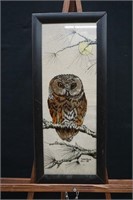 Framed Owl Picture