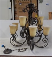 Chandelier With Chain Decorative Cover And Wiring