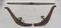 Old Handmade Wooden Cattle / Horse Rulling Gear &