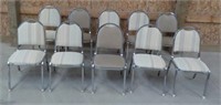 (10) Metal frame Padded Chairs Some Have Been