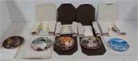 (5) Collectors Plates With Storage Boxes And
