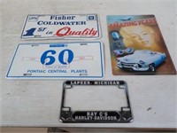 (2) GM License Plates, RAY C's  Motorcycle
