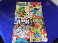 4 Incredible Hulk Comics-#309 Jul 1985, #348 Oct