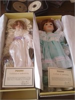 1993 MANN PORCELAIN DOLLS 18" TALL