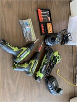 TWO ROCKWELL DRILLS AND CHARGERS AND MORE