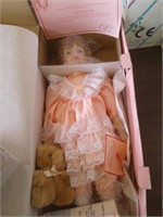 15" DESIGN DEBUT PORCELAIN DOLL NIB