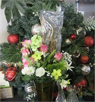 Faux Tree, Flowers & wreath