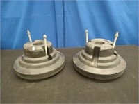 Pair 30 lb Weighted Wheel Hubs