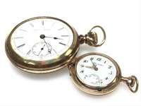 Pair of Hampden - Dueber Pocket Watches