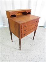 Vintage Wooden Vanity Stand w/ Storage