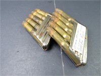 (2) Clips of (10) Total 11mm Mauser Bullets