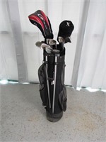 Orbit Golf Caddy Bag w/ Assorted Clubs