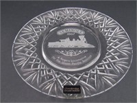Clarenbridge Crystal of Ireland Train Plate