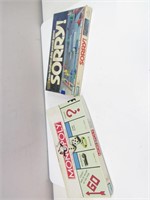 Vintage Sorry and Monopoly