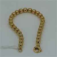 Tirisi 8" 18kt yellow gold ball bracelet