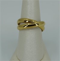18 kt Yellow gold 4mm double band