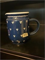 VINTAGE BLUE AND WHITE PITCHER