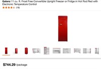 Galanz Convertible Upright Freezer or Fridge