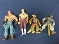 Lot of 4 Action Figures Street Fighter Virtue