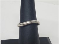 .925 Sterling Silver Wavy Band