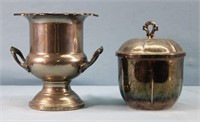 (2) Silver Plated Ice Buckets incl. Gorham
