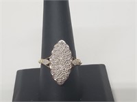 Vermeil/.925 Sterl Diamond Ring