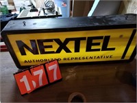 nextel vintage lighted dealer sign